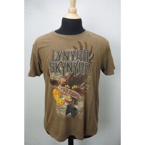 Lynyrd Skynyrd Free Bird Brown Cotton T Shirt L